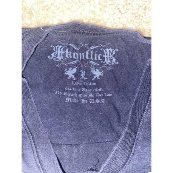 Affliction style y2k black graphic tee - Picture 3 of 3